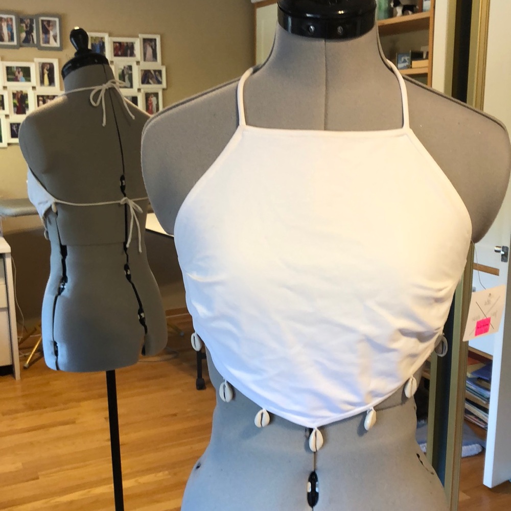 NEW KAOH’S Swimsuit Top w/Shells L